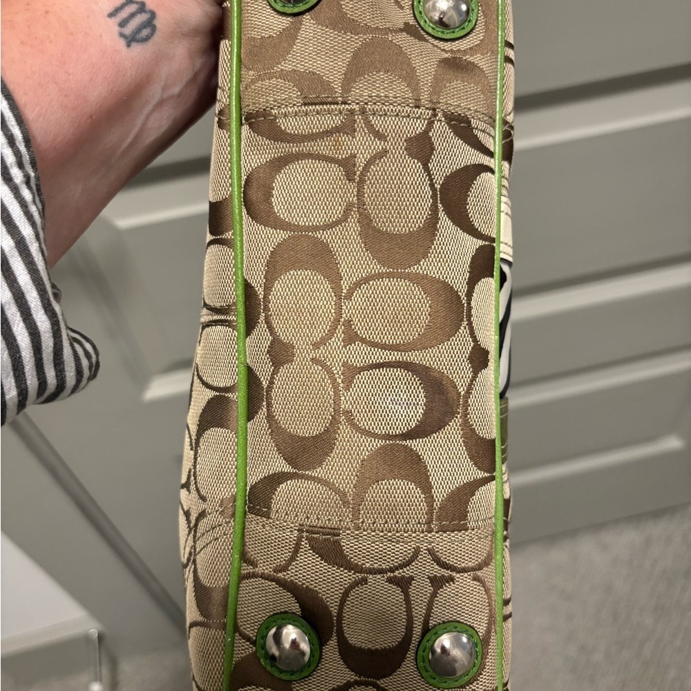 Coach Hampton Nancy Signature Shoulder Bag - Picture 12 of 12